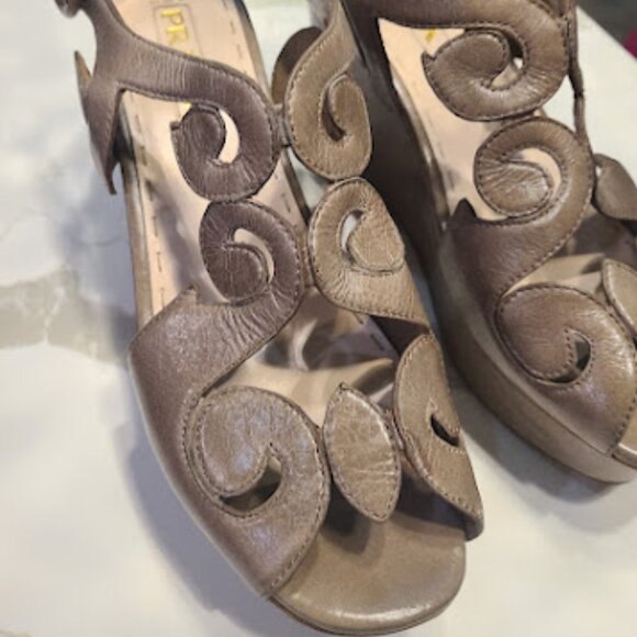 PRADA Platforms Leather EU 40 US size 9 or size 9.5 - Picture 8 of 10